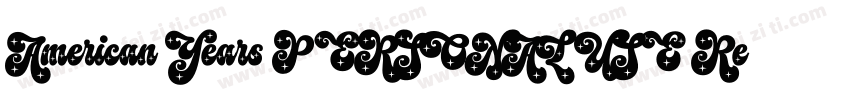American Years PERSONAL USE Regular字体转换